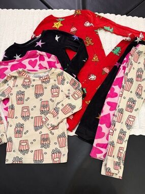 5T Cat and Jack cozy pajama set bundle, assorted